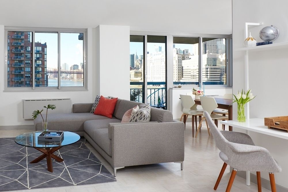 A one bedroom on Roosevelt Island has river views and lots of amenities